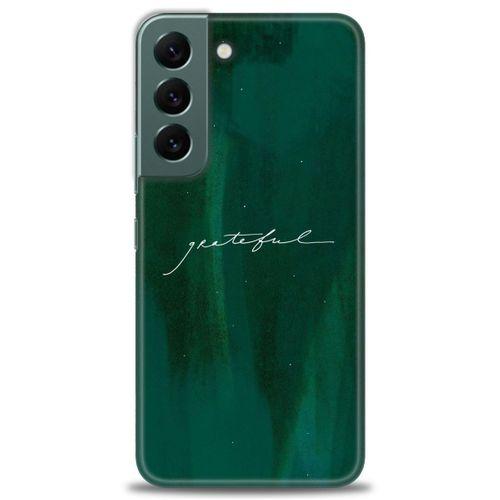 Samsung Galaxy S22 Kılıf HD Baskılı Kılıf - Grateful + Tam Ekran Koruyucu