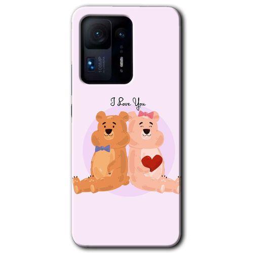 Potkal Hediye Fabrikası Xiaomi Mi Mix 4 Kılıf HD Desen Baskılı Arka Kapak - Sevgili Ayıcık