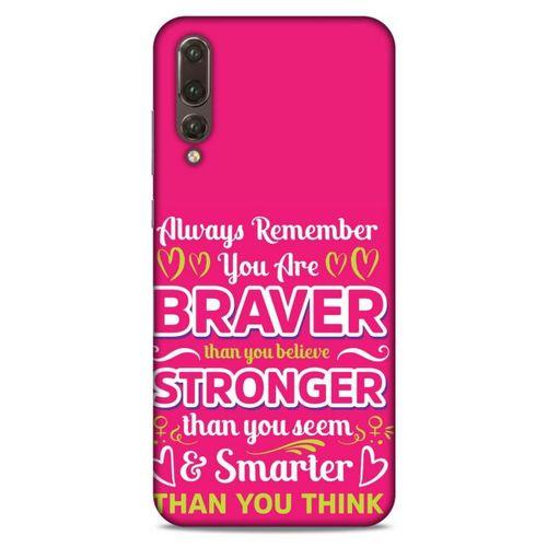 Huawei P20 Pro Uyumlu Kılıf Pembe Delisi (50) Shockproof Kılıf Writing
