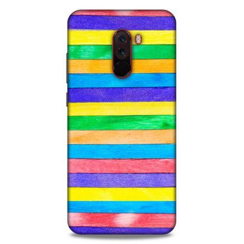 Lopard Xiaomi Pocophone F1 Uyumlu Kılıf Wood'X (22) Tam Koruma Kılıfı Desenli