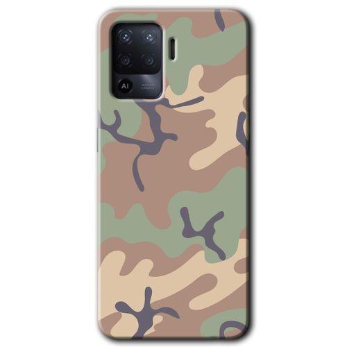 Oppo Reno 5 Lite Kılıf Baskılı Arka Kapak - Kamuflaj 29 +Tam Ekran Koruyucu