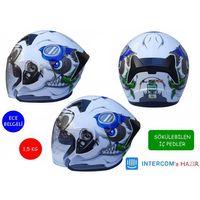 SEVGENT Kask Lss Çenesiz Vizörlü Beyaz (D) M Beden