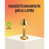 Modern Metal Masa Lambası 3 Işık Renkli Kademesiz Parlaklık Ayarlı