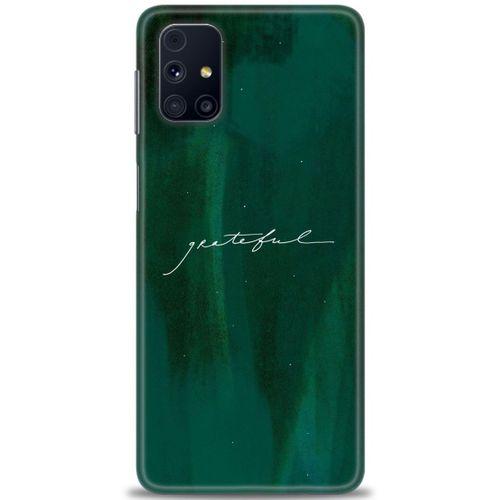 Samsung Galaxy M31S Kılıf HD Baskılı Kılıf - Grateful + Tam Ekran Koruyucu