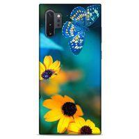 Lopard Samsung Galaxy Note 10 Plus Uyumlu Kılıf Bahar (50) Shockproof Kılıf Kelebek Çiçek