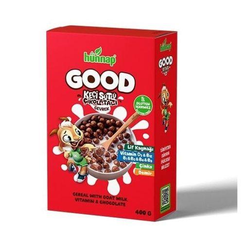Hünnap Keçi Sütlü Çikolata ve Vitamin Tahıllı Glutensiz Gevrek 400 Gr