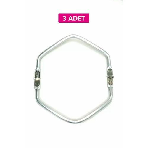 Gizli Metal Çanta Bursu – 3 Adet - 22 cm - Metal Çanta Aparatı Çanta Aksesuarı