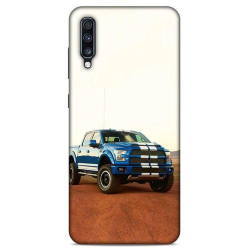 Lopard Samsung Galaxy A70 Uyumlu Kılıf PickUpX (27) Tasarımlı Kılıf Gece Mavi