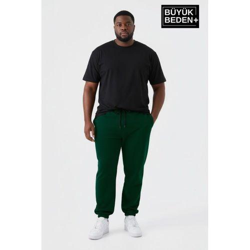 Erkek Büyük Beden Paça Lastikli İki İplik Rahat Kalıp ince Eşofman Altı SPR26BEA951