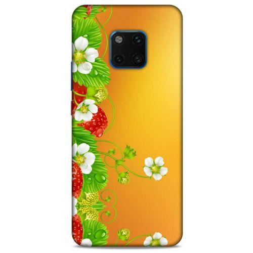 Lopard Huawei Mate 20 Pro Uyumlu Kılıf Bahar (21) Koruyucu Kapak Çilek Ağacı