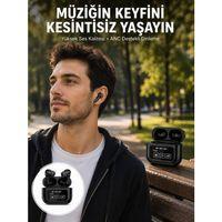 Kulak İçi Bluetooth Kulaklık Ekranlı Müzik Dinleme Çağrı Cevaplama Siyah Yeni Nesil