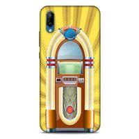 Retro (45) Desen Liquid Air Kılıf Renkli Huawei P20 Lite Kılıf