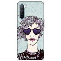 Lopard Oppo Reno 3 Uyumlu Kılıf Sürreal Yüzler ♀ (25) Antişok Kapak Baskılı