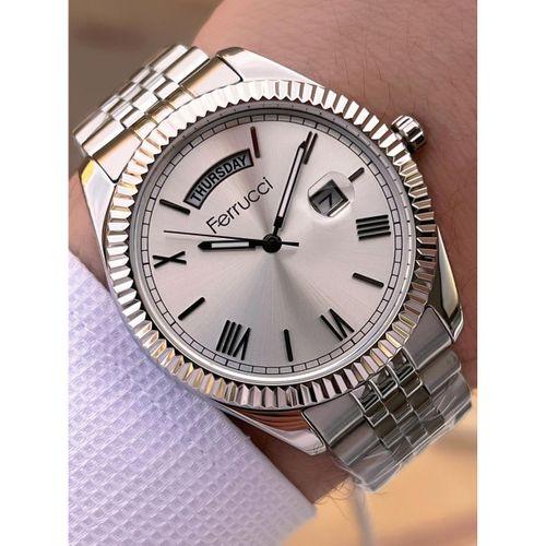 Ferrucci Nişan Ve Takım Elbiselere Özel Takvimli Kadran 2 Yıl Garantili Spor Erkek Kol Saati J3623.6