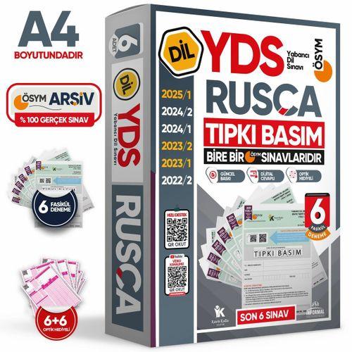 2026 YDS Rusça ÖSYM Tıpkı Basım Çıkmış Soru Deneme Paketi 6lı Fasikül SETİ