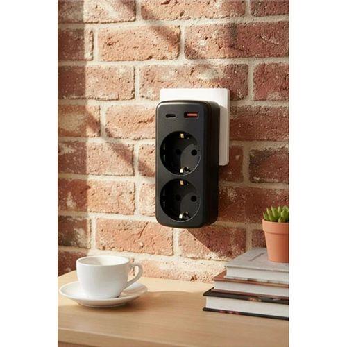 Çoklu Priz Yüksek Gerilim Korumalı 2’li Priz 1xusb 1xtype-c Çıkışlı Grup Priz Çoğaltıcı