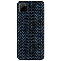Oppo Realme C11 Kılıf Dragons (4) Koruma Kılıfı Ejderha Skin Lacivert