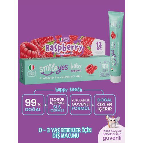 Smileyes Smileyes Baby Diş Macunu 0-3 Yaş 30 ml Raspberry