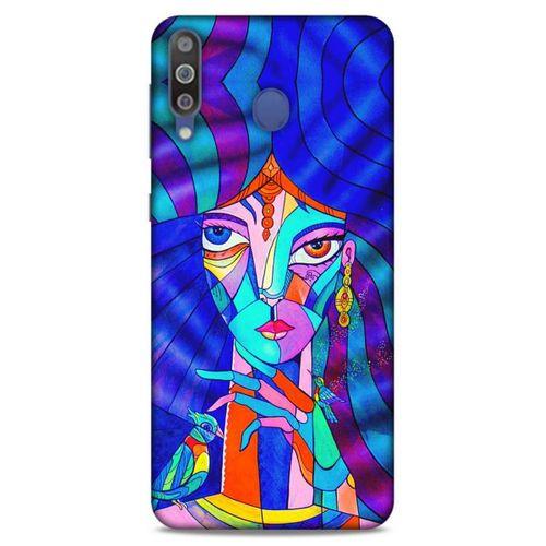 Lopard Samsung Galaxy M30 Uyumlu Kılıf Sürreal Yüzler ♀ (45) Liquid Air Kılıf Baskılı