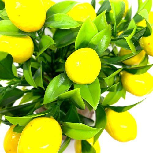 Saksıda Yapay Mini Limon Ağacı 30 Cm