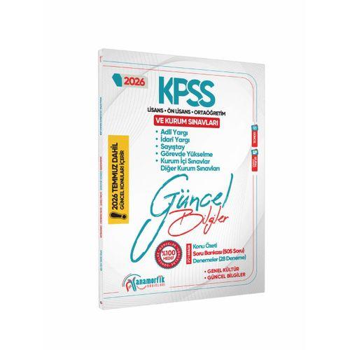2026 KPSS Genel Kültür/Kurum Sınavları Güncel Bilgiler Konu Anlatım-Deneme-Soru Bankası DijitalÇözüm