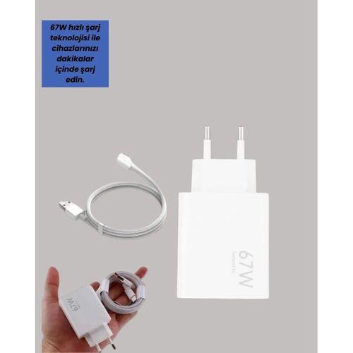 Type-c Uyumlu 67w Turbo Hızlı Şarj Aleti Akıllı Koruma Sistemli