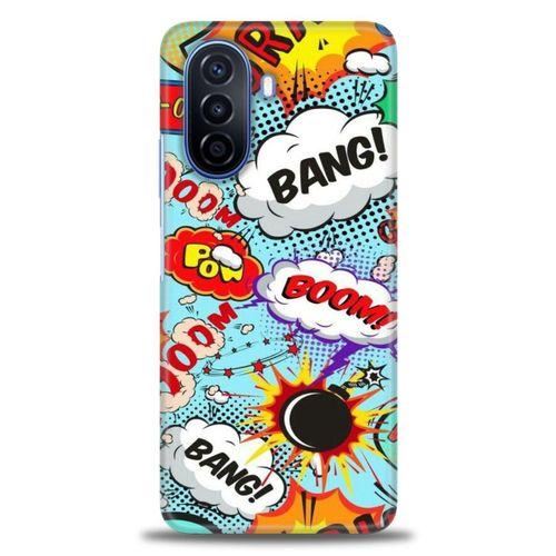 Tecno Spark 8C Kılıf HD Baskılı Kılıf - Bang Boom + Tam Ekran Koruyucu