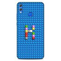 Lopard Huawei Honor 8x Uyumlu Kılıf BloX (22) Tam Koruma Kılıfı K Harfi
