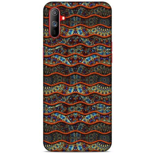 Oppo Realme C3 Kılıf Baskılı Özel Seri Taşlı (35) Fit Design Kılıf