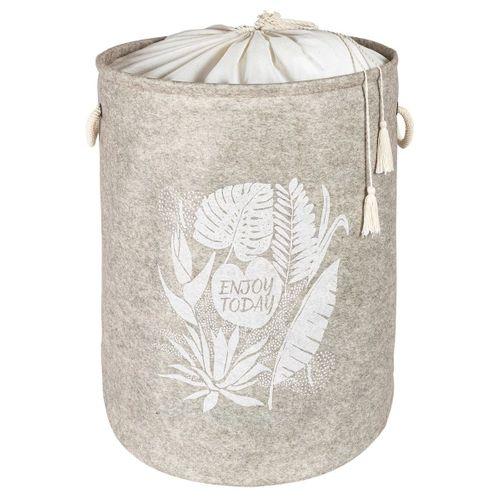 Torbalı Ve Kulplu Püskül Detaylı Düzenleyici Çok Amaçlı Organizer Keçe Sepet -03631