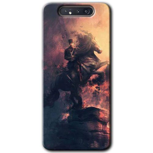 Galaxy A80 Kılıf HD Desen Baskılı Arka Kapak - Atatürk Portre