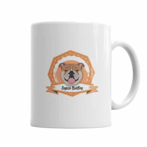 Bulldogue Coleçao Raças Pug Köpek Kupa Bardak Porselen