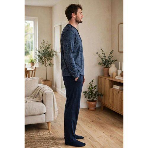Erkek Pijama Takımı - Uzun Kol Patlı