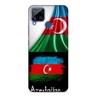 Realme C15 Uyumlu Kılıf Azarbaijan (13) Silikon Kap Bayraklar