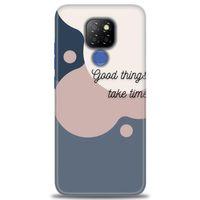 General Mobile GM 20 Kılıf HD Baskılı Kılıf - Good Things Take Time + Tam Ekran Koruyucu