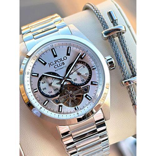 JG.Polo Club Otomatik Mekanizma İtalyan Tasarım Bileklik 5Atm Suya Dayanıklı Erkek Kol Saati 04102.4