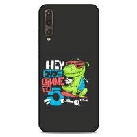 Animax Kaykaylı Dinozor Huawei P20 Pro Kılıf Desenli Silikon