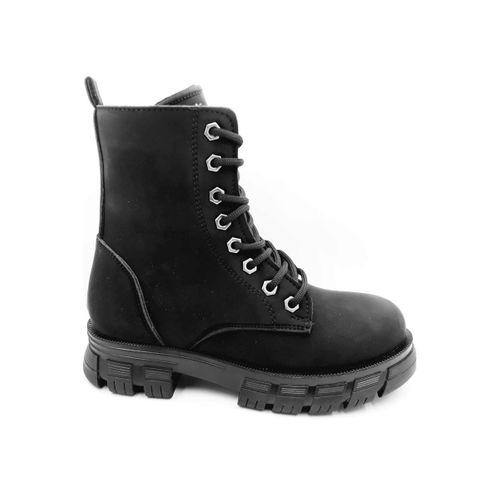 PUNTO 354078 Siyah Bağcıklı Fermuarlı Kadın Bot