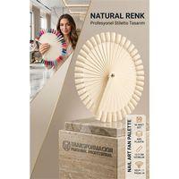 Yelpaze Oje Kartelası 50'li, Stiletto Renk Paleti, Nail Art Sunum Çubuğu Natural 723266