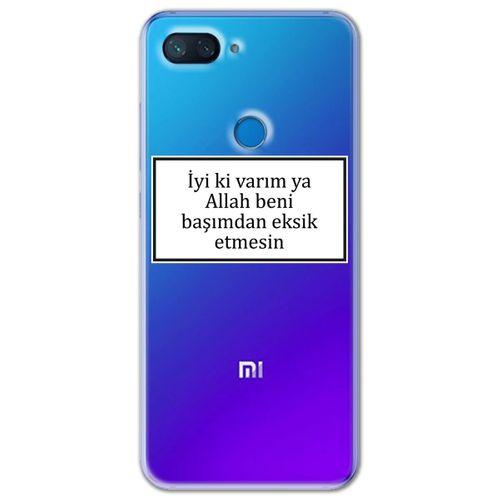 Xiaomi Mi 8 Lite Kılıf HD Yazı Baskılı Silikon Arka Kapak - Yazı 11