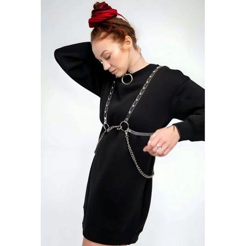 Şık - Şeffaf Kemer Ve Choker Takım - Brf826