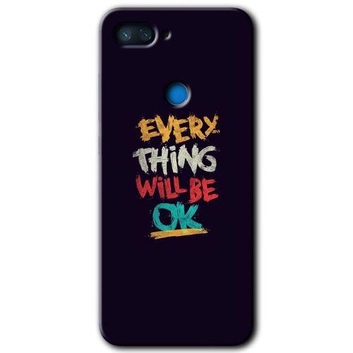 MRCİLETİSİM Xiaomi Mi 8 Lite Kılıf HD Desen Baskılı Arka Kapak+Temperli Cam - Everything