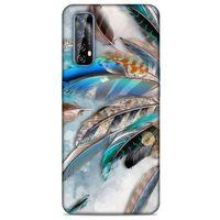 Huawei P Smart 2021 Kılıf Desenli Özel Seri Tüyler (30) Silicone Case