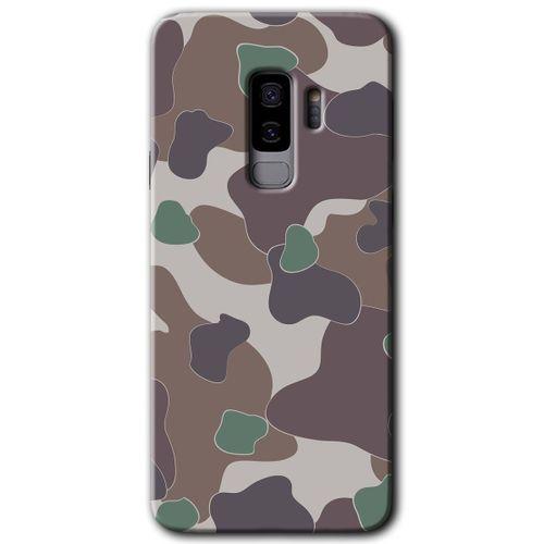 MRCİLETİSİM MRCİLETİSİM Samsung Galaxy S9 Plus Kılıf HD Desen Baskılı Arka Kapak + Temperli Cam - Kamuflaj 11