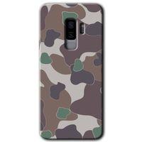 MRCİLETİSİM MRCİLETİSİM Samsung Galaxy S9 Plus Kılıf HD Desen Baskılı Arka Kapak + Temperli Cam - Kamuflaj 11