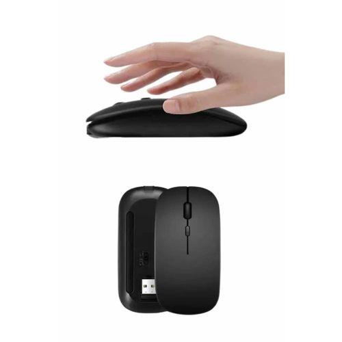 Kablosuz Mouse Fare Şarjlı Bluetooth Wireless Çift Modlu Sessiz