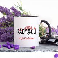 Kişiye Özel Lacivert Renkli Radyocu Kupa Bardak