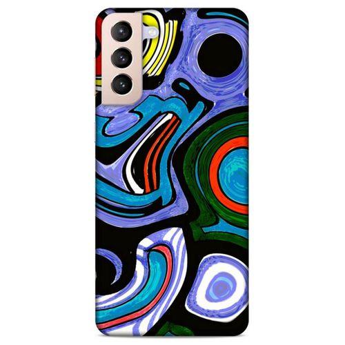 Lopard Samsung Galaxy S21 Plus Uyumlu Kılıf Soyut Sanat (25) Baskılı Antişok Kapak