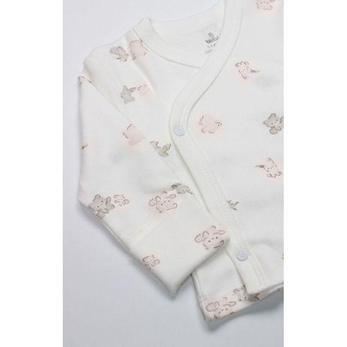 Bistyle Bistyle 3lü Zıbın Takım Love You Family 13122 Pudra