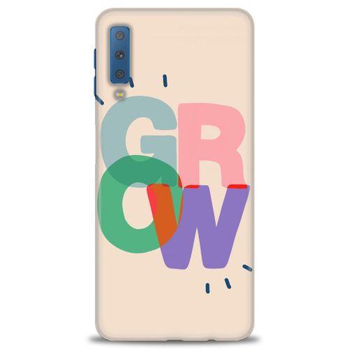 Samsung Galaxy A7 2018 Kılıf HD Baskılı Kılıf - Grow + Tam Ekran Koruyucu